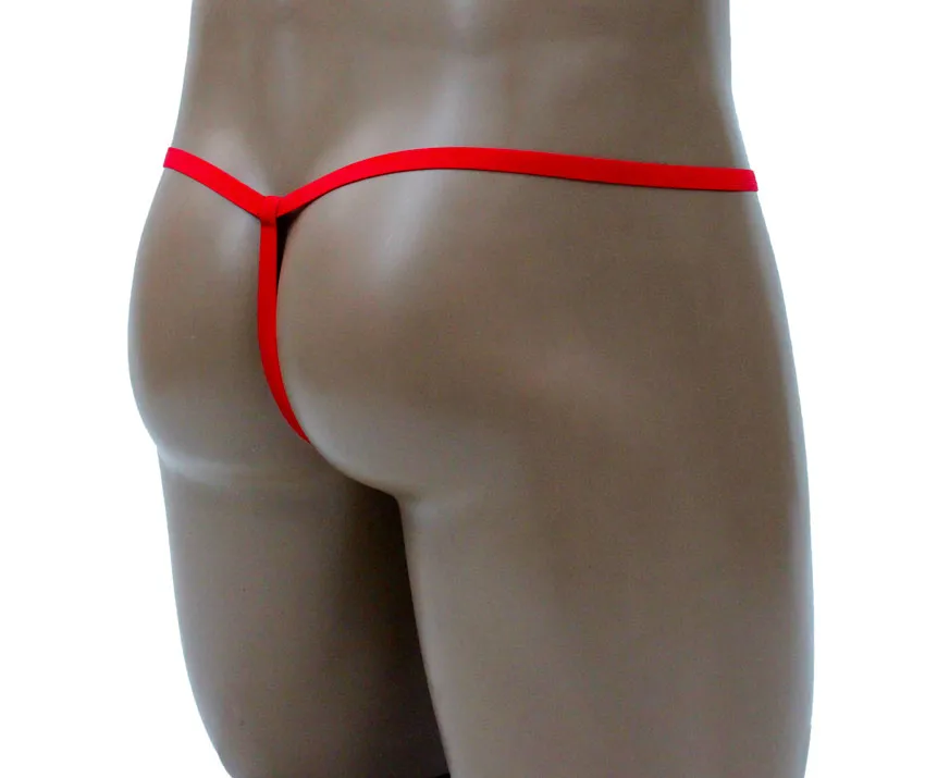 Festive Men's Santa Posing Strap: Elevate Your Christmas Style with a Stylish Male G-String