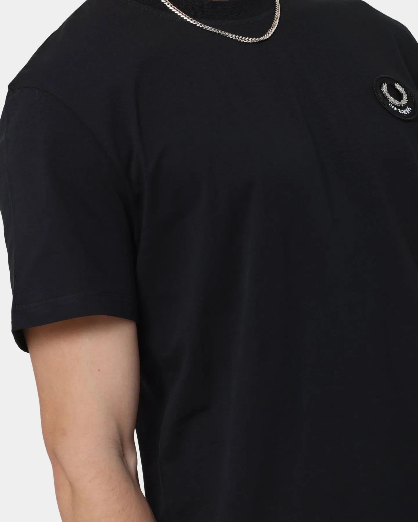 Fred Perry X Raf Simons Laurel Wreath Detail T-Shirt Black