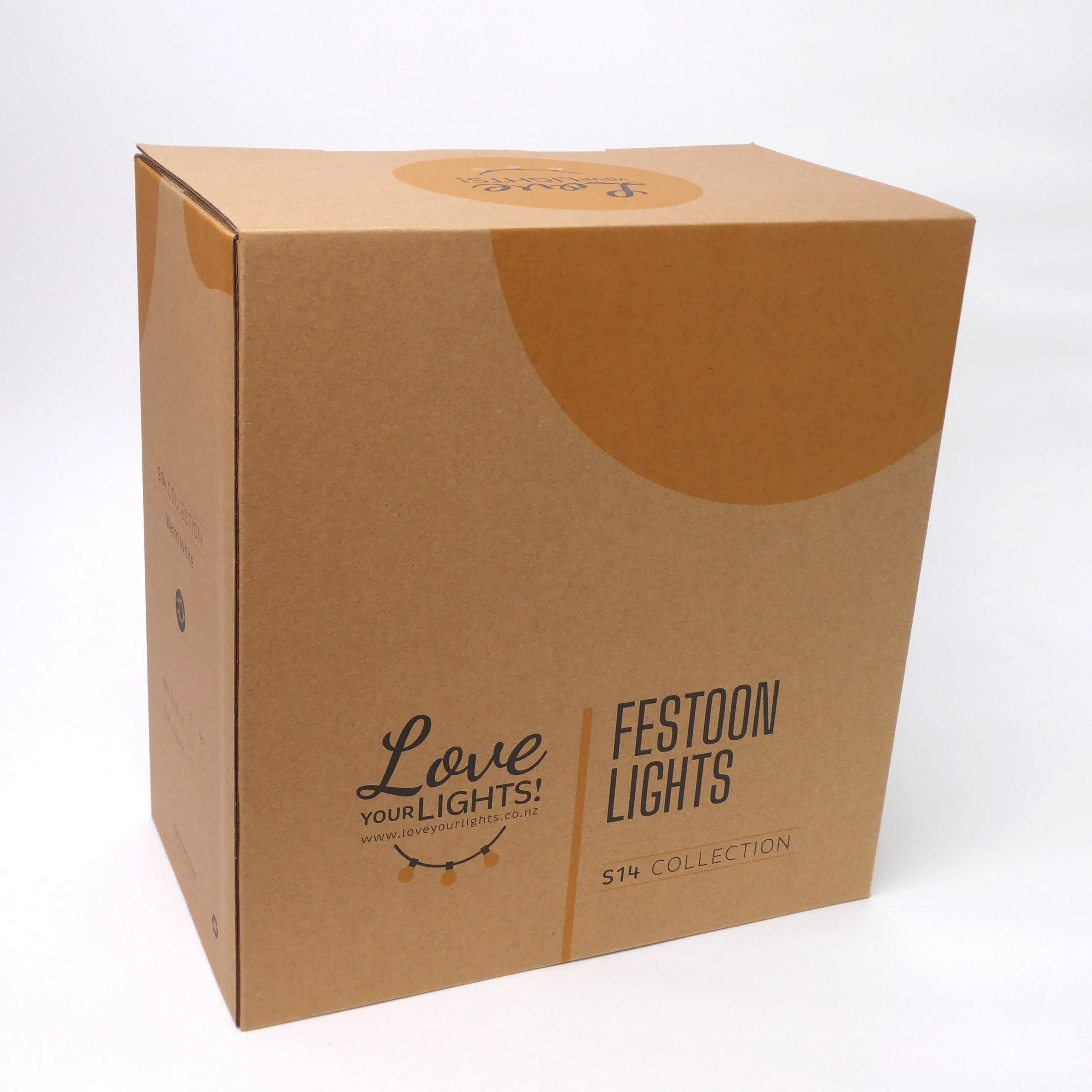 G80 Amber Bulb | 10m 20 Bulbs | Flush Mount Dimmable Festoon Lights
