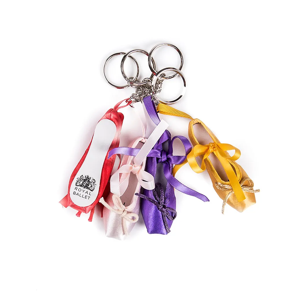Gold Ballet Shoe Keyring