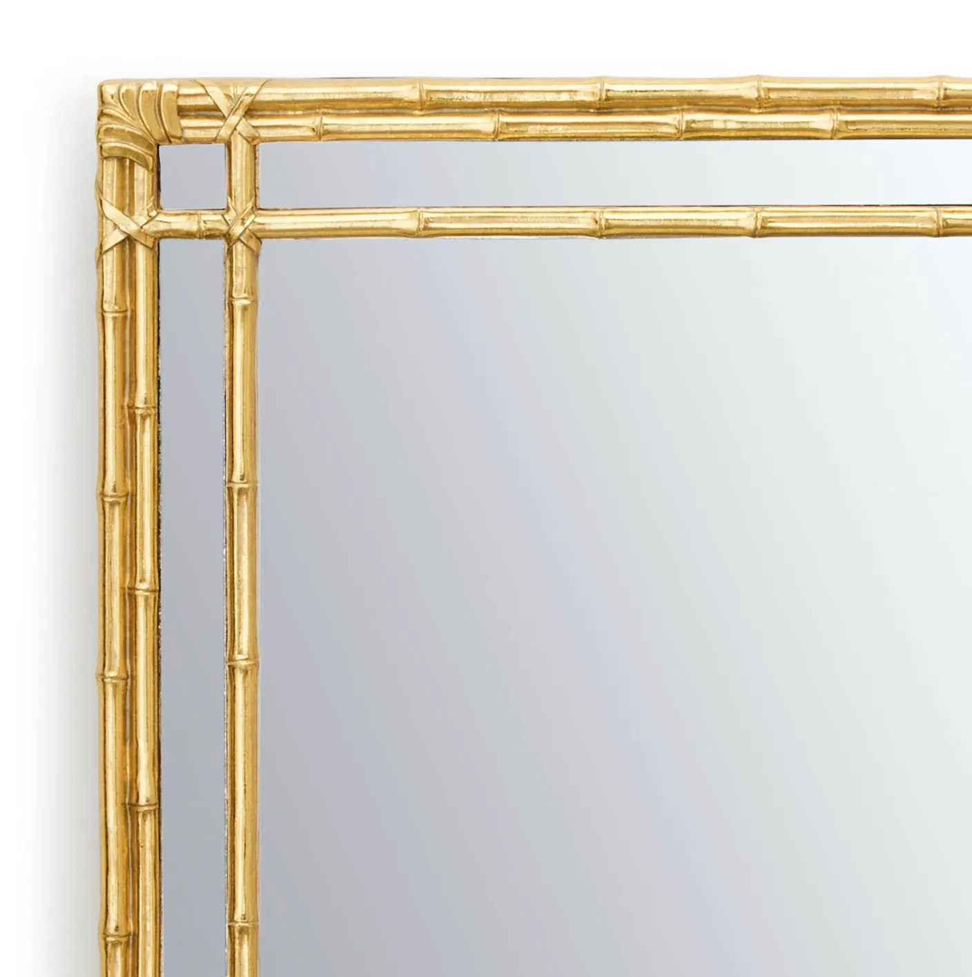 golden bamboo mirror