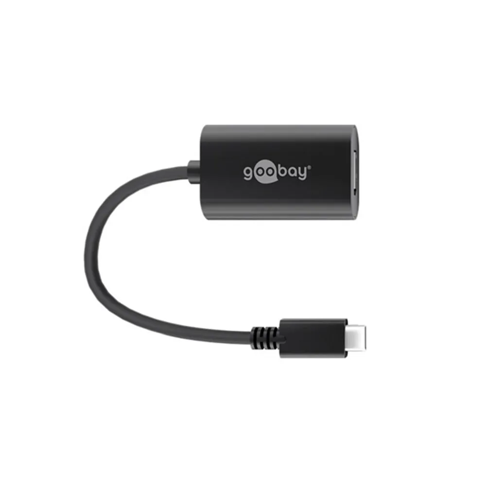 Goobay 0.2m USB-C Display Port Adapter 60Hz (Black)