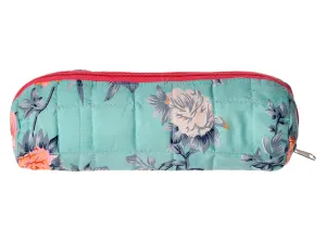 Heart Home Flower Printed Single Rod Cotton Bangle Organizer/Case/Holder/Pouch (Green)-50HH0768