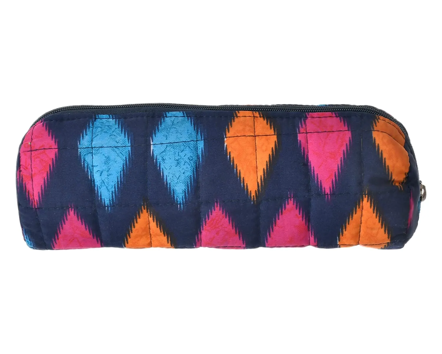 Heart Home Navajo Printed Single Rod Cotton Bangle Organizer/Case/Holder/Pouch (Blue)-50HH0772