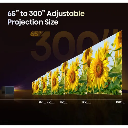 Hisense Cube C1 1600-Lumen UHD 4K Laser Smart Home Theater and Gaming Projector