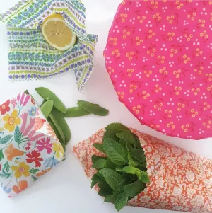 Honey Bee Good- Beeswax Food Wraps- Liberty Fabric Summer Collection