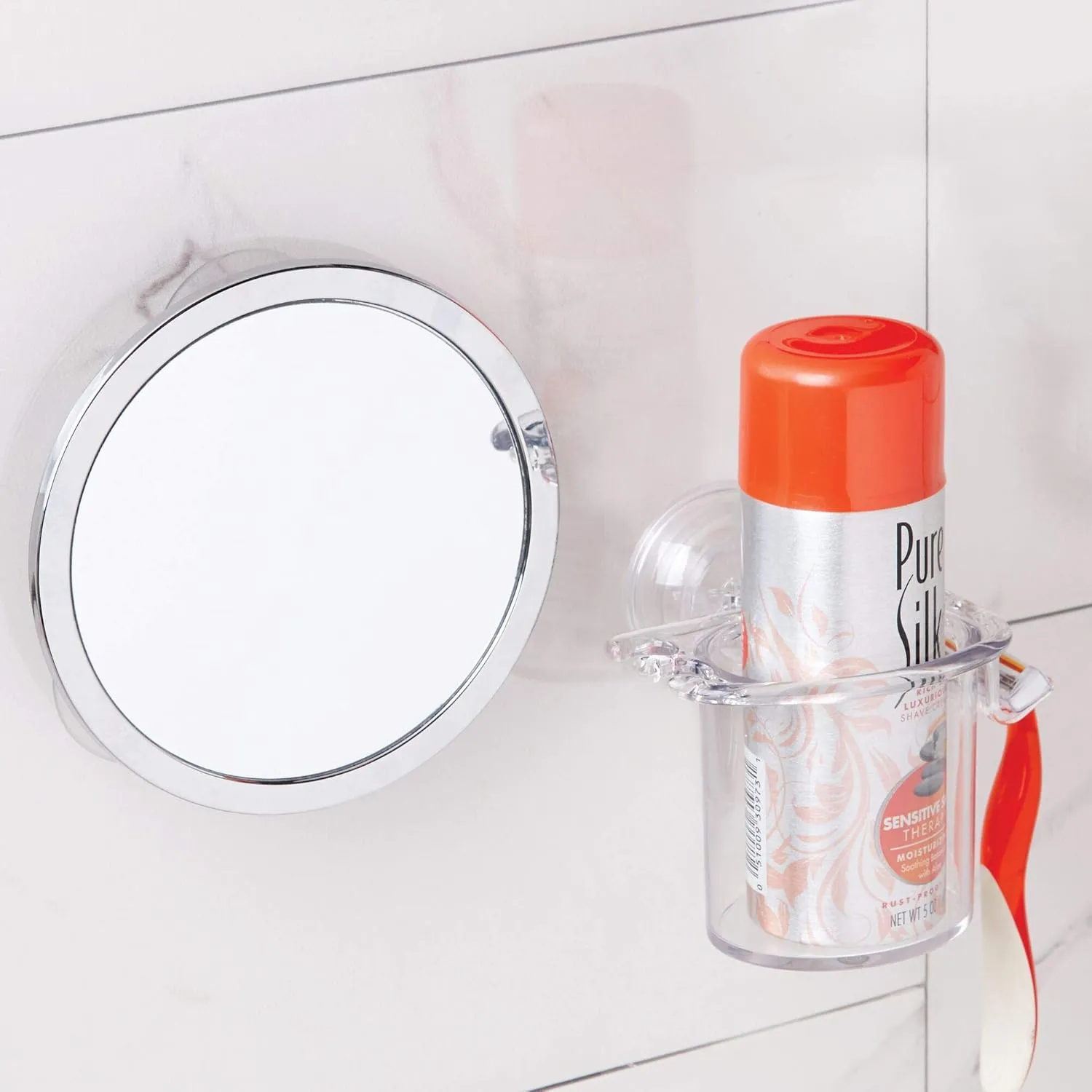 InterDesign Power Lock Suction, Toothbrush & Toothpaste Holder