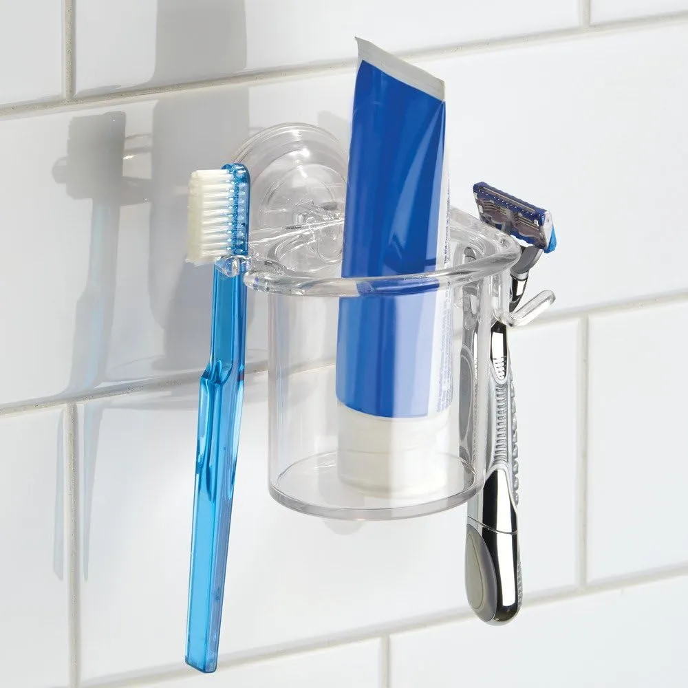 InterDesign Power Lock Suction, Toothbrush & Toothpaste Holder