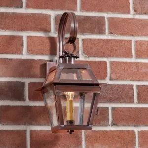 Jr. Town Crier Outdoor Wall Light in Solid Antique Copper - 1 Light