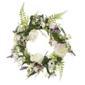 Large Peony & Floral Wreath