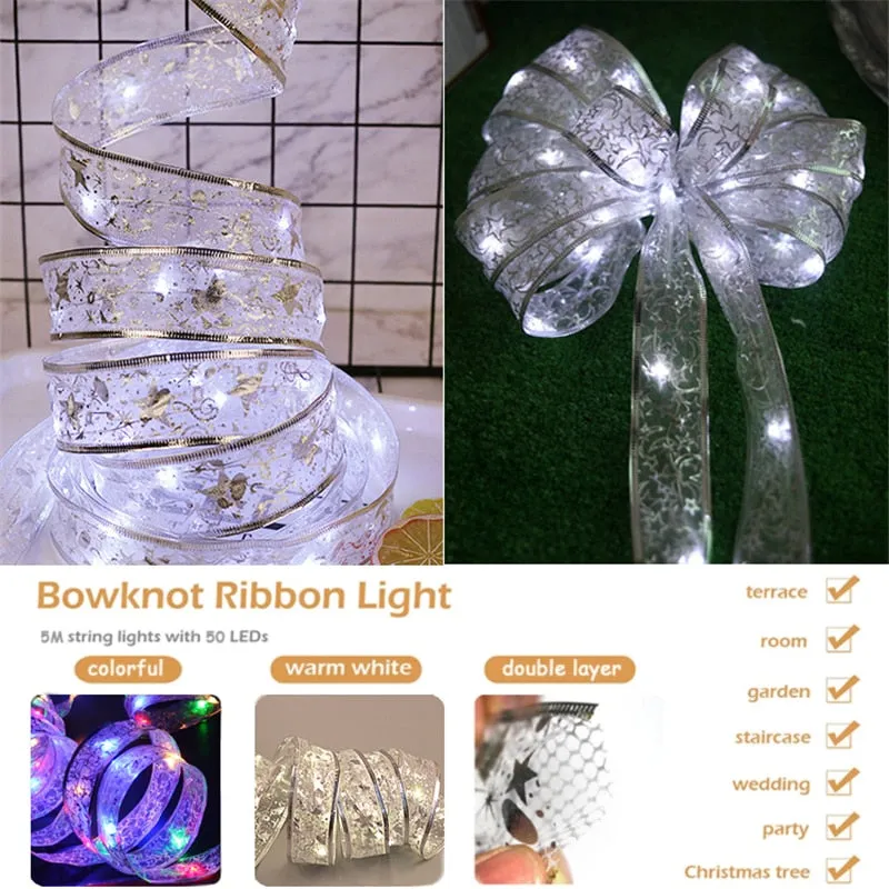 LED Christmas Ribbon Lights