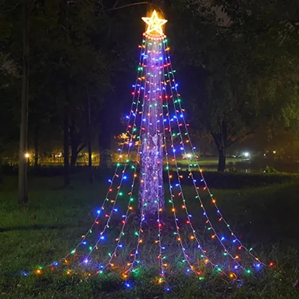 LED Five-pointed Star Waterfall Light