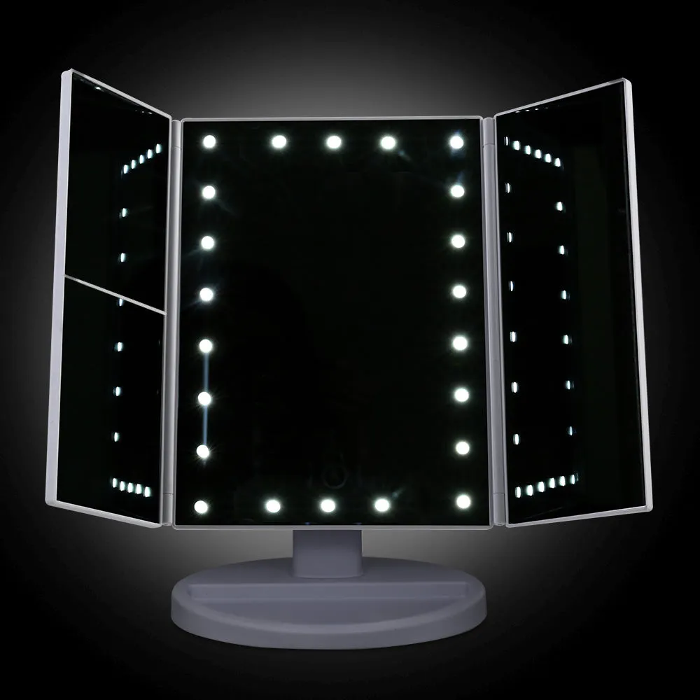 LED Tri-Fold Make Up Mirror
