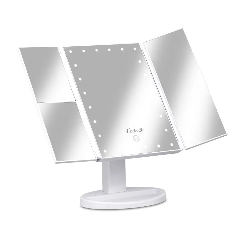 LED Tri-Fold Make Up Mirror
