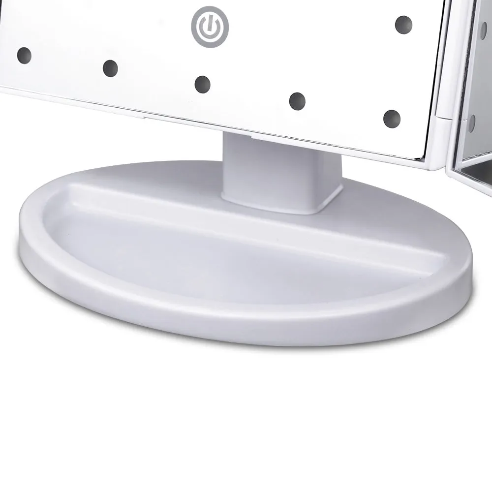 LED Tri-Fold Make Up Mirror
