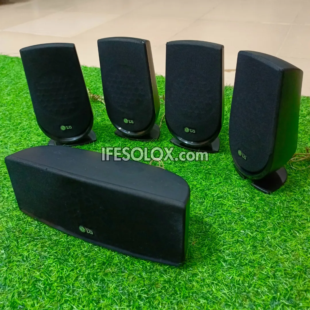 LG SH86SH-S 3Ohms Home Theater Surround Speakers Complete Set - Foreign Used