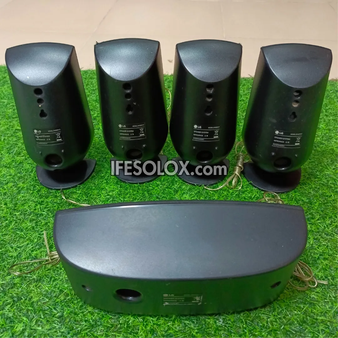 LG SH86SH-S 3Ohms Home Theater Surround Speakers Complete Set - Foreign Used