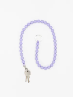 LONG KEYHOLDER - BIG PERLEN - LILAC