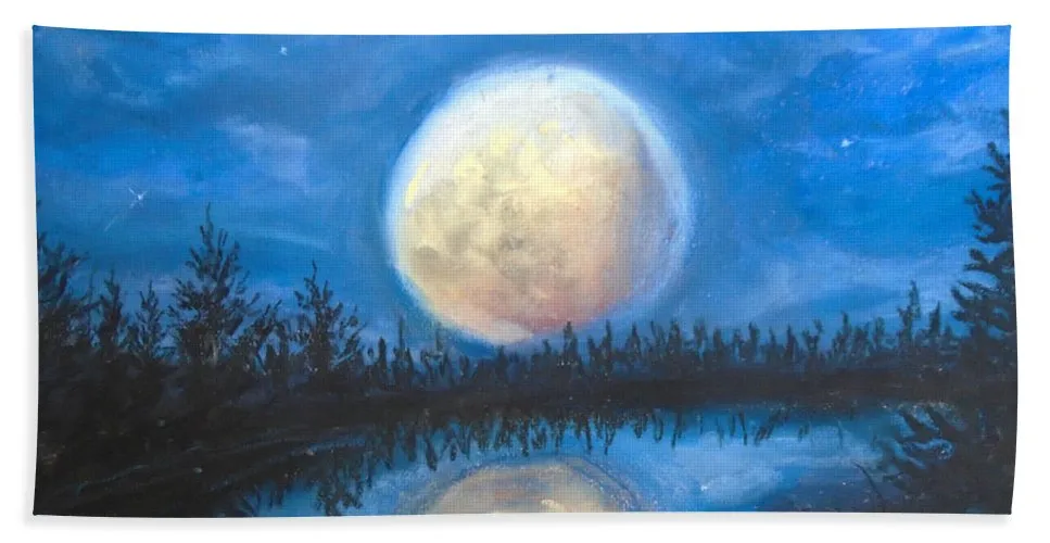 Lunar Seranade - Beach Towel