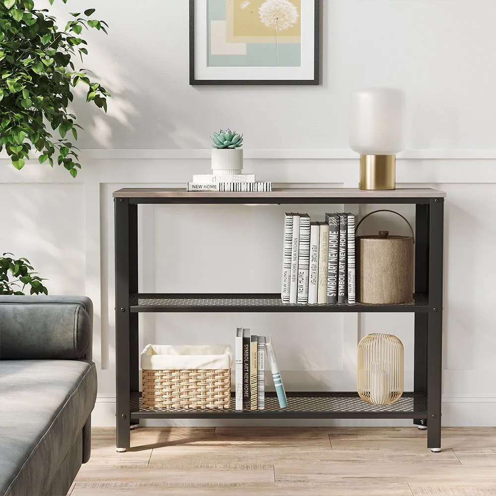 Mesh Shelves Hallway Table