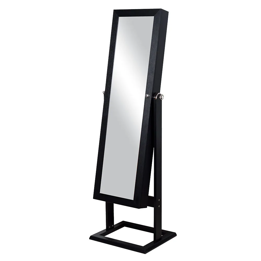 Mirror Jewelry Cabinet Ladies Girls Wooden Bedroom Furniture Mirror