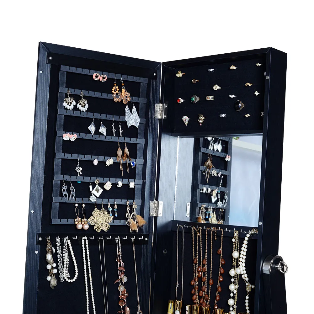 Mirror Jewelry Cabinet Ladies Girls Wooden Bedroom Furniture Mirror