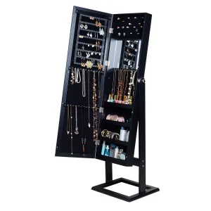 Mirror Jewelry Cabinet Ladies Girls Wooden Bedroom Furniture Mirror