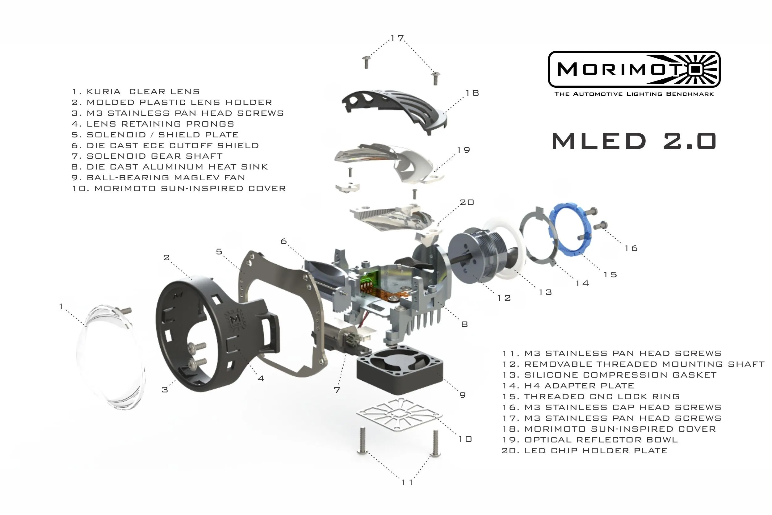 Morimoto MLED 2.0 Bi-LED Projectors (LHD)