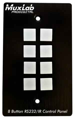 Muxlab 500816 8 Button RS232/IR Control Panel