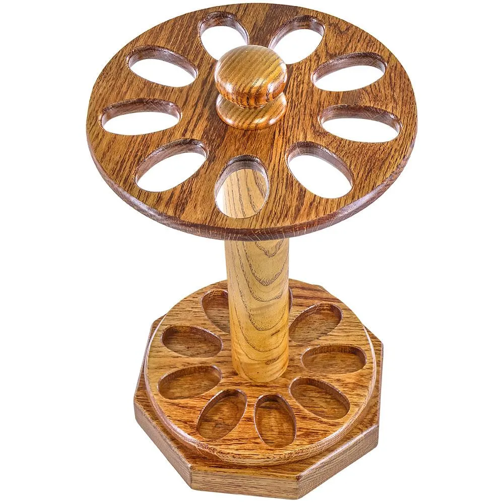 Natural Oak Wooden Shoe Horn Stand: Functional & Elegant
