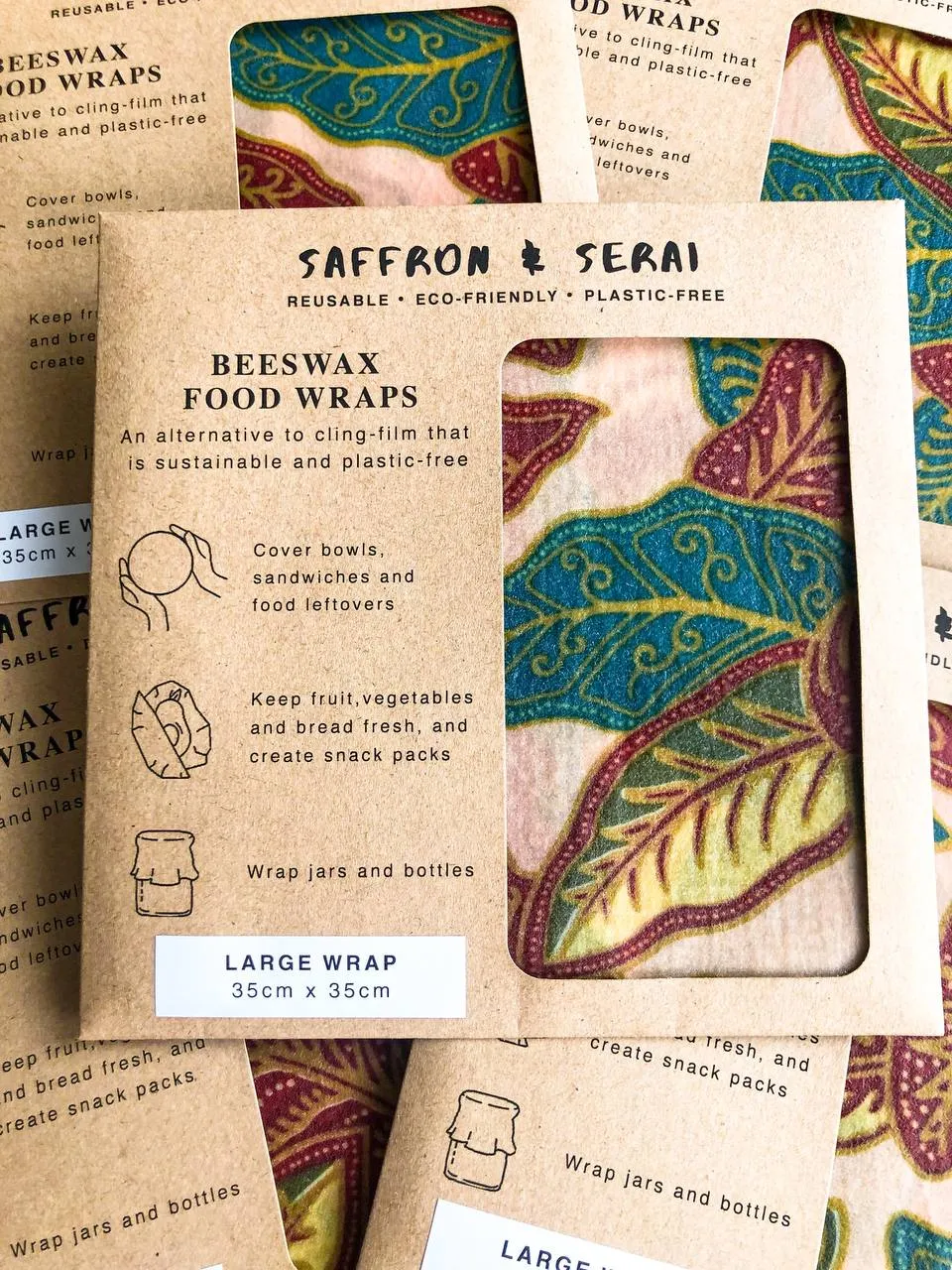 ORGANIC BEESWAX FOOD WRAP (Medium)