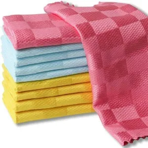 P-PLUS INTERNATIONAL Nanoscale Cleaning Cloths , Kitchens and Cars (Pack of 5, Random Color)