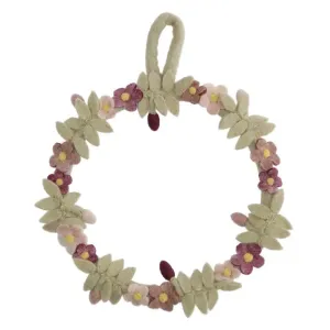 Pansy Flower Wreath