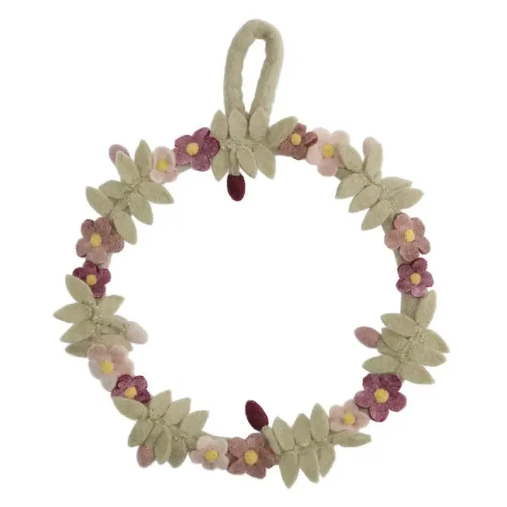 Pansy Flower Wreath