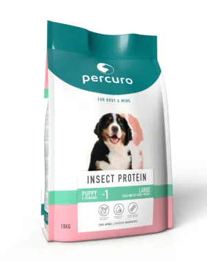 Percuro Insect Protein Puppy Large Breed Dry Dog Food 10KG