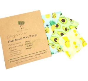Plant Based Wax Food Wraps 3-pack
