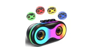 Portable Bluetooth Speaker With Coloured Lights