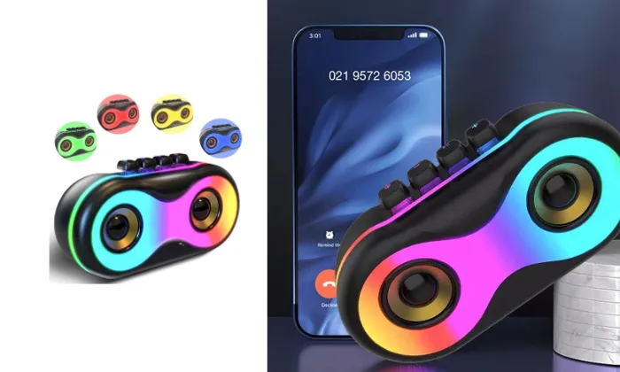 Portable Bluetooth Speaker With Coloured Lights