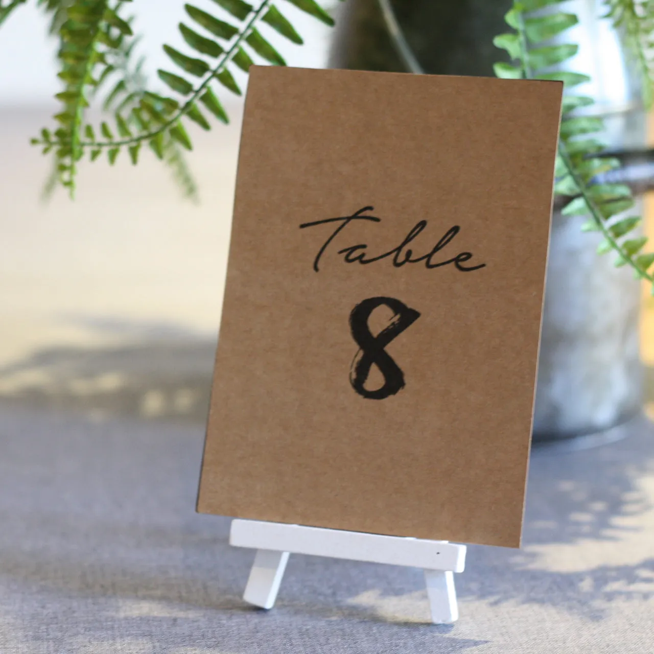 Printable: Table Numbers (Brush Stroke) 1 - 24 INSTANT DOWNLOAD