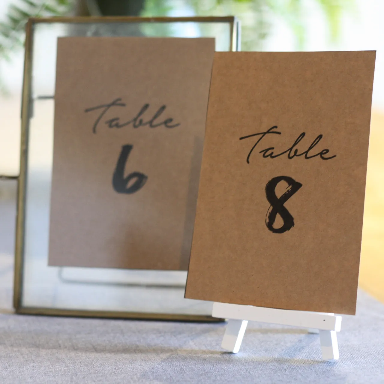 Printable: Table Numbers (Brush Stroke) 1 - 24 INSTANT DOWNLOAD