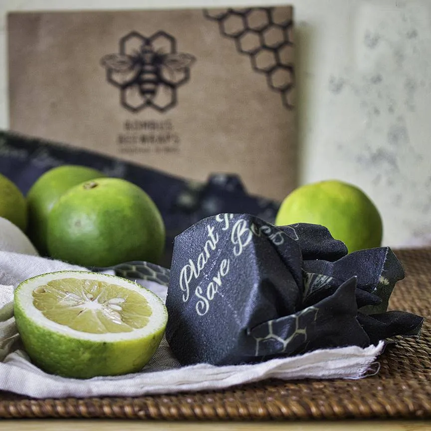 Reusable Beeswax Food Wrap- Small Lunch Pack - Set of 2