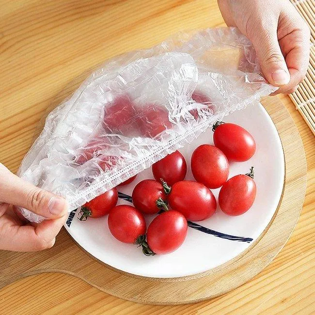 Reusable Elastic Storage Plastic Covers (Pack of 100)