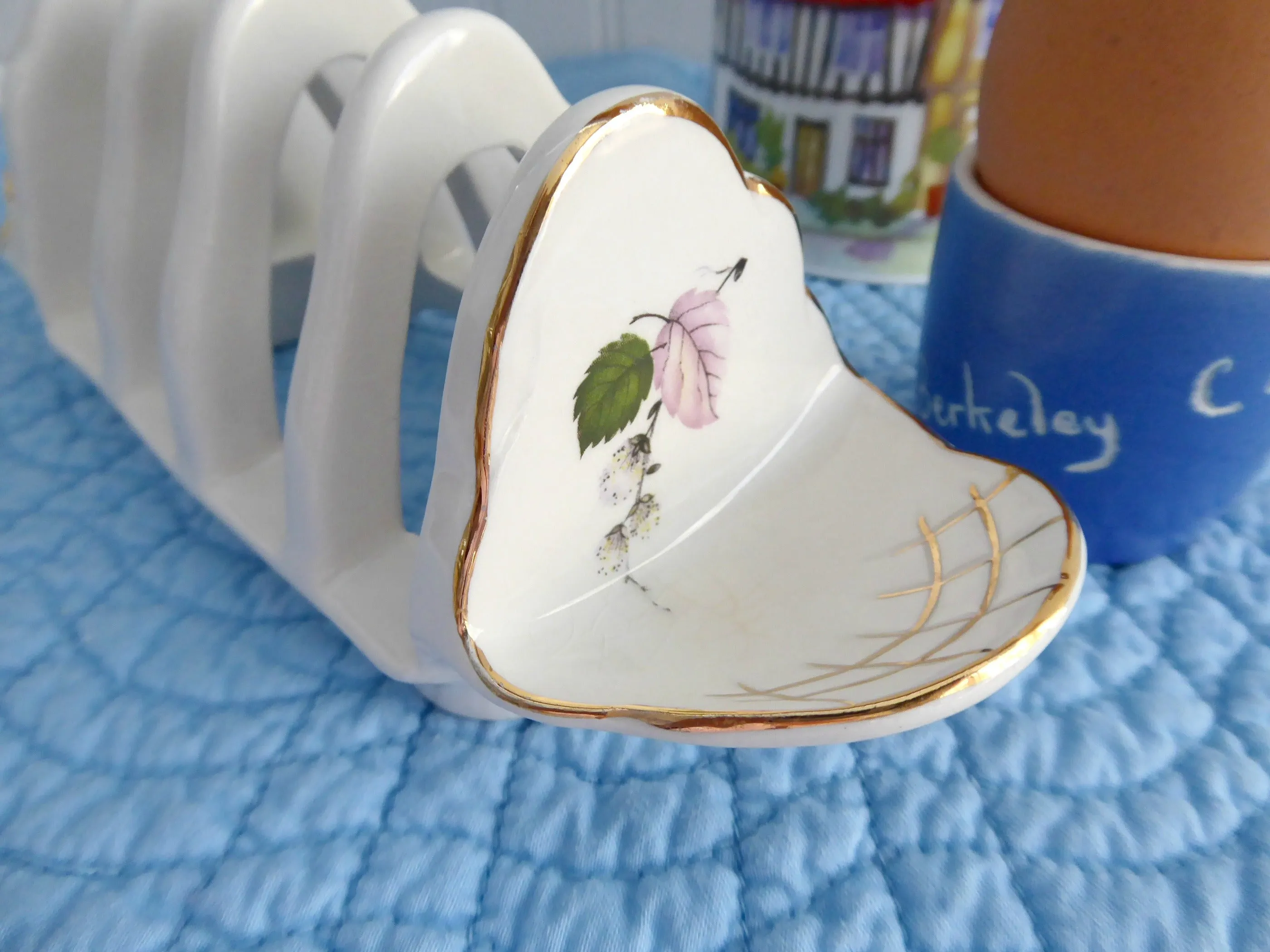 Royal Winton Scintilla Toast Rack Vintage Floral Toast Holder 1940s Letters Tea Party