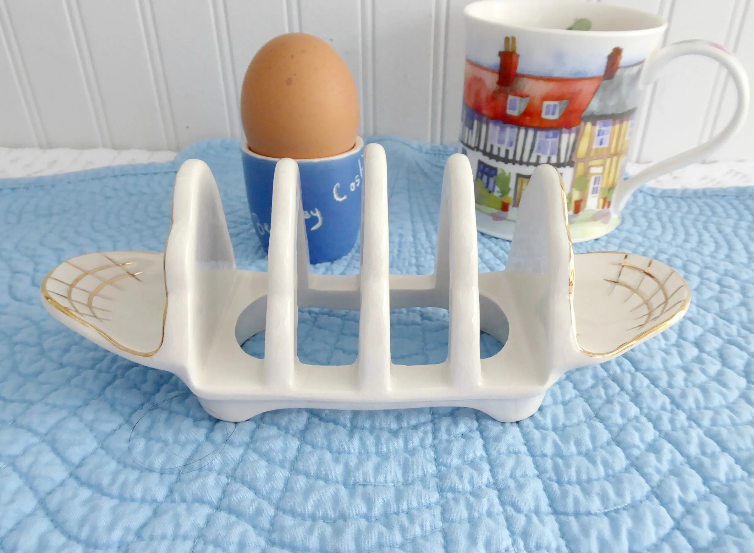 Royal Winton Scintilla Toast Rack Vintage Floral Toast Holder 1940s Letters Tea Party