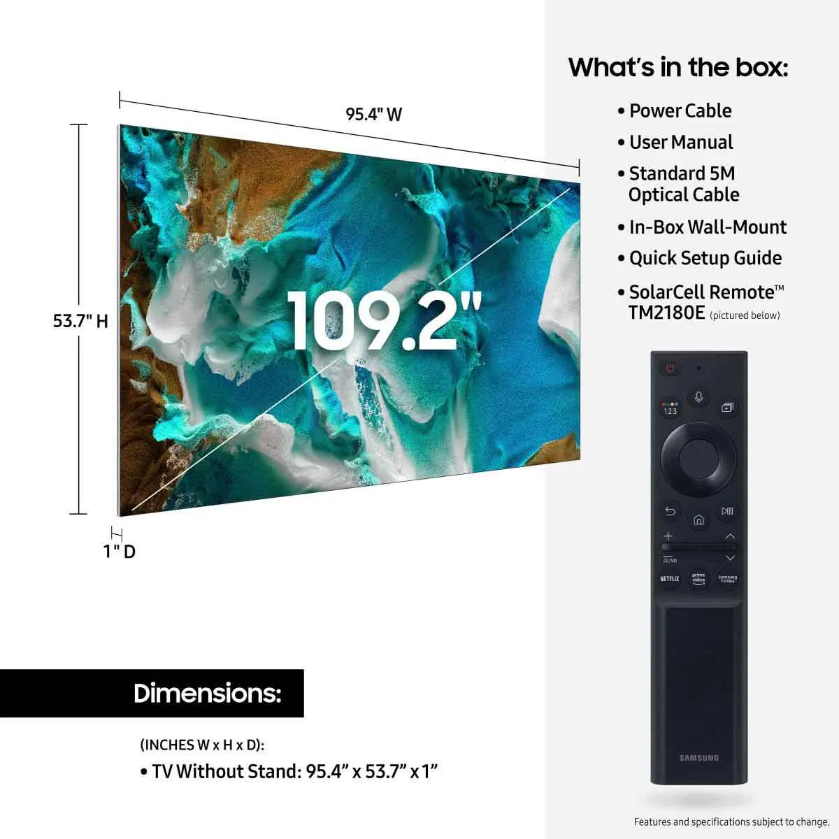 Samsung MS1A MICRO LED 4K TV - 110"