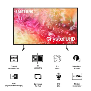 Samsung UA65DU7660KLXL  163 cm (65 inches) 4K Ultra HD Smart LED TV (Black)