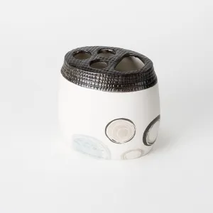 Saturday Knight Ltd Otto High Quality Easily Fit And Ultra Durable Everyday Use Toothbrush Holder - 4.09x4.51x3.23", Natural