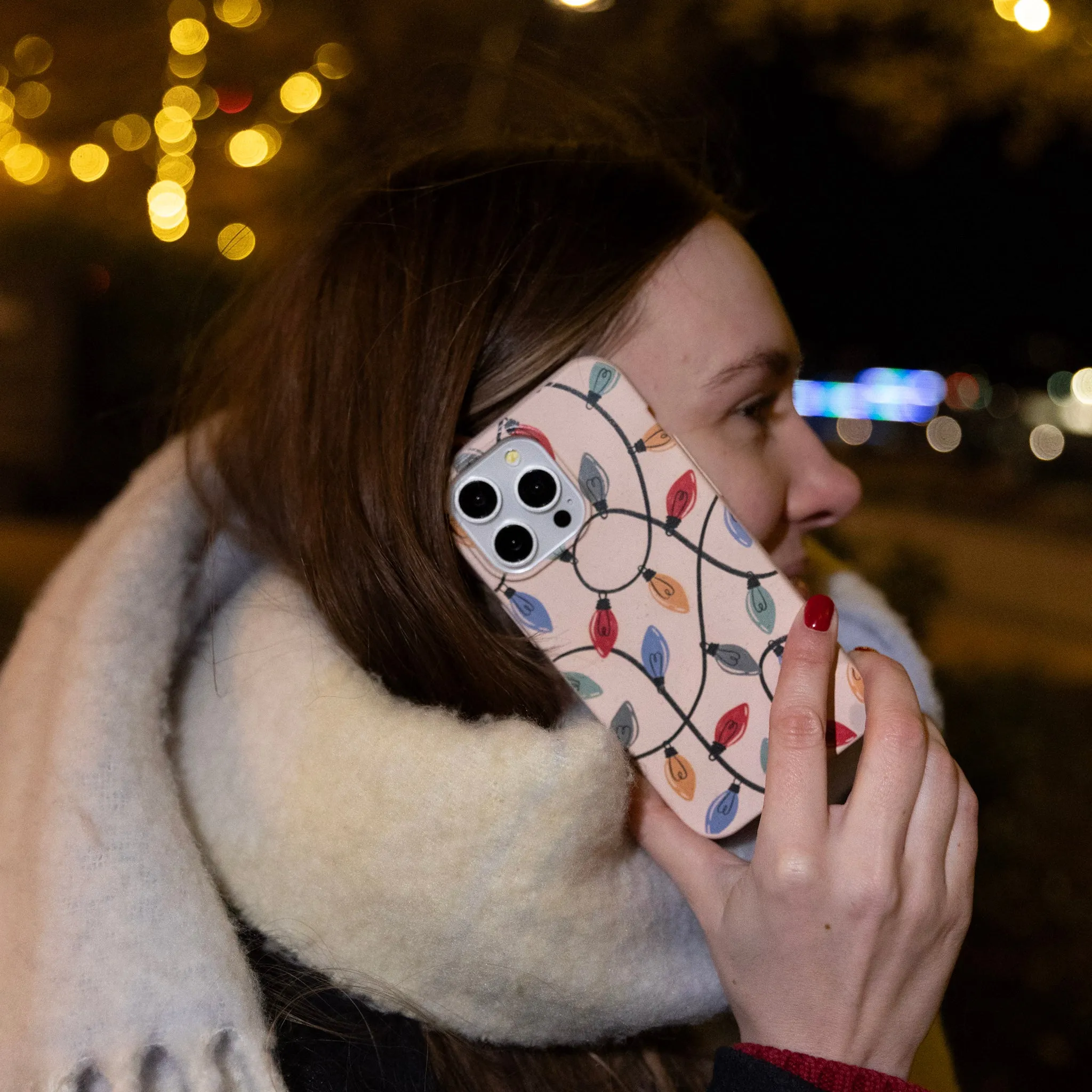 Seashell Holiday Lights iPhone 6/6s/7/8/SE Case