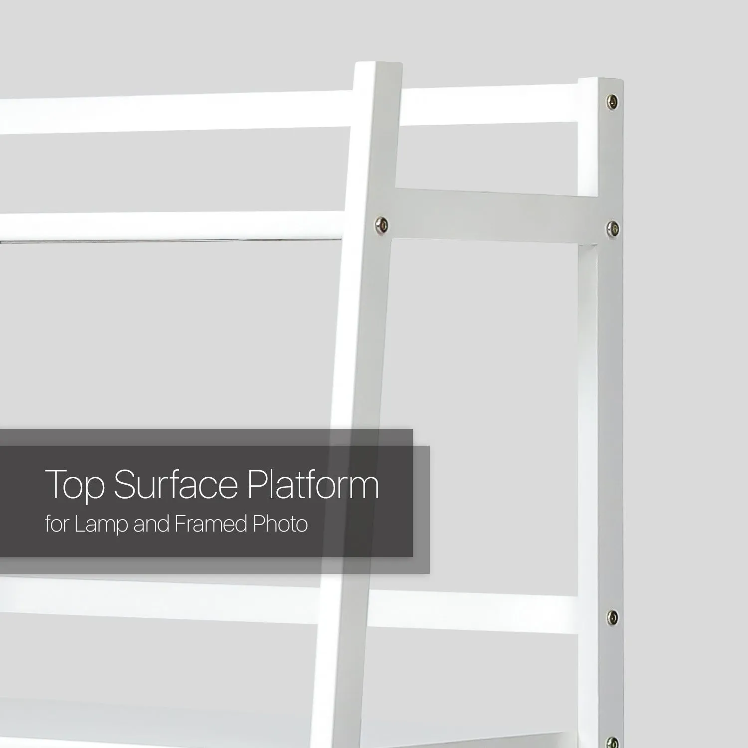 Simplified Trapezoid Multi-Functional Flower Plant Rack - 3 Tier - White
