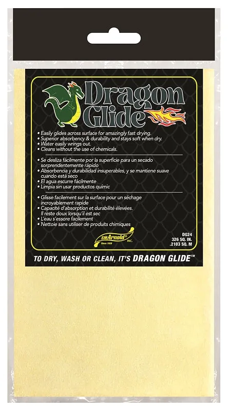 Sm Arnold DRAGON GLIDE DG24 Drying Towel, 326 sq-in, Fiber :EA: QUANTITY: 1